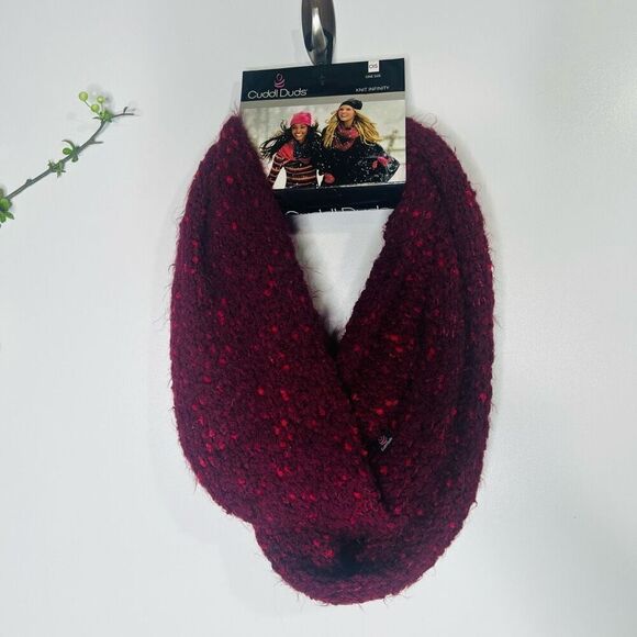 Cuddle Duds Burgundy Red Infinity Scarf New! - Picture 1 of 7